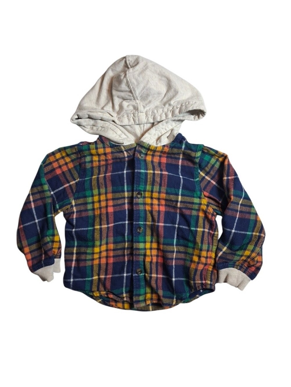 Hanna Andersson Hooded Flannel Shirt Boys Size 2T